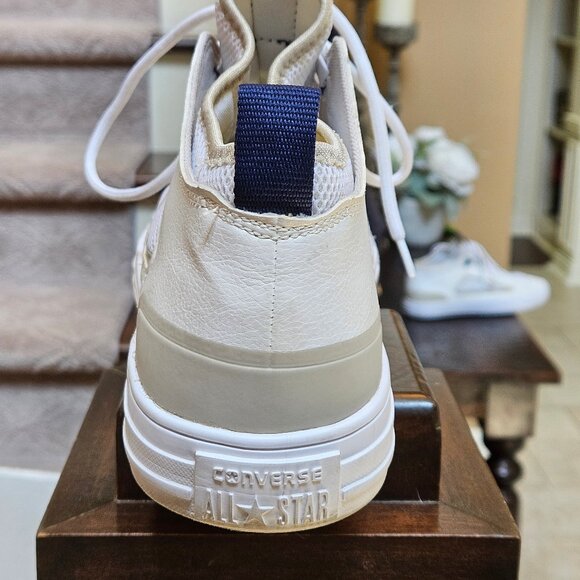 Converse Mens CTAS Ultra Ox Sneakers, White Blue, Sz 13 - Picture 10 of 16